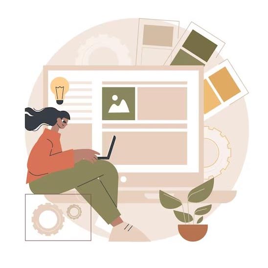 Chỉnh sửa giao diện website hoạt hình