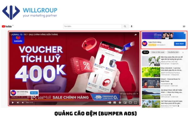 Quảng cáo đệm (Bumper ads)