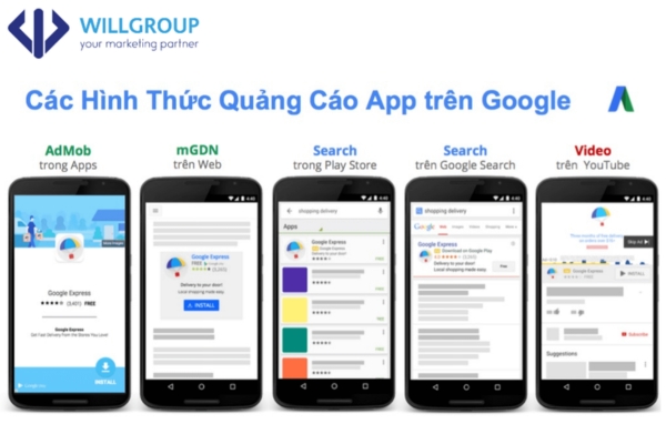 Hình thức quảng cáo Google Apps - Quảng cáo ứng dụng toàn cầu