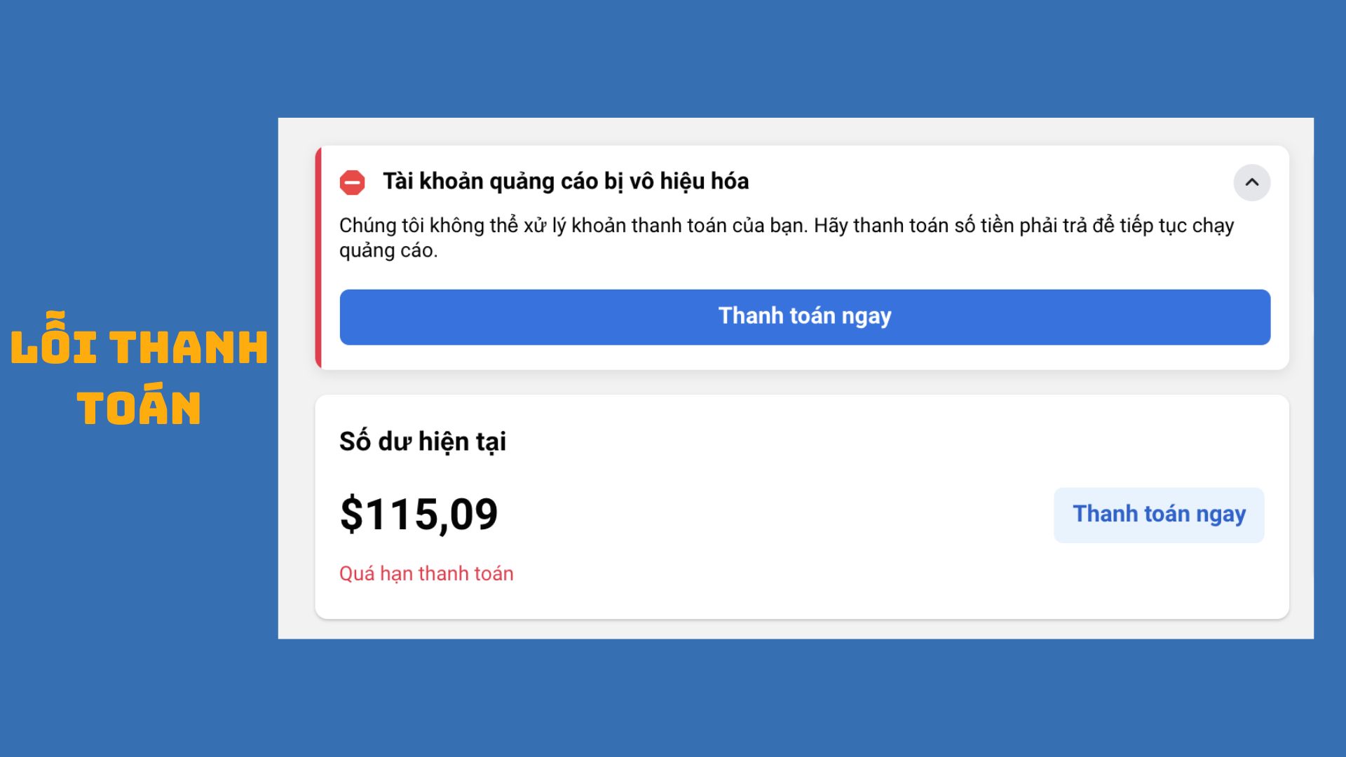 Tại Sao Trang Fanpage Không Chạy được Quảng Cáo 2