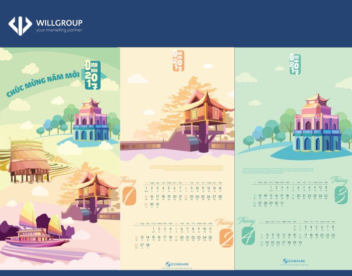 In Lịch Treo Tường Theo Yêu Cầu đẹp Uy Tín Tại Tp Hcm