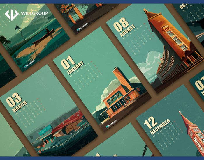 In Lịch Treo Tường Theo Yêu Cầu đẹp Uy Tín Tại Tp Hcm