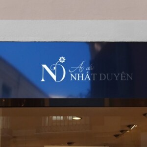 bảng hiệu Áo dài nhất duyên