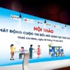 mẫu backdrop Hội thảo "Pháp động cuộc thi đổi mới sáng tạo năm 2019"
