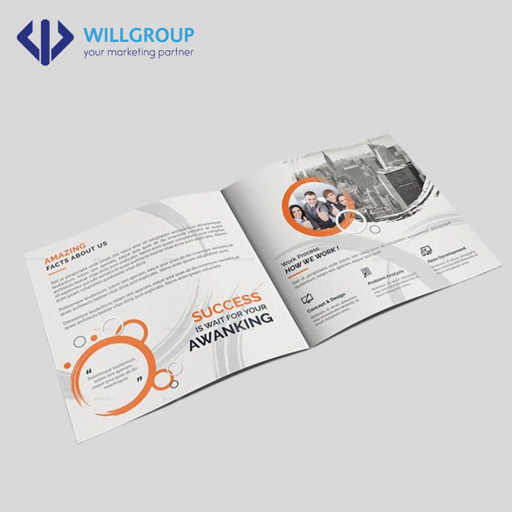 In Brochure kích thước vuông