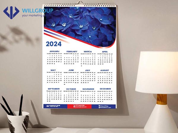 Giá lịch treo tường 1 tờ