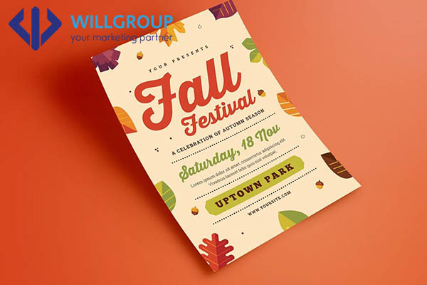 tờ rơi sự kiện fall festival