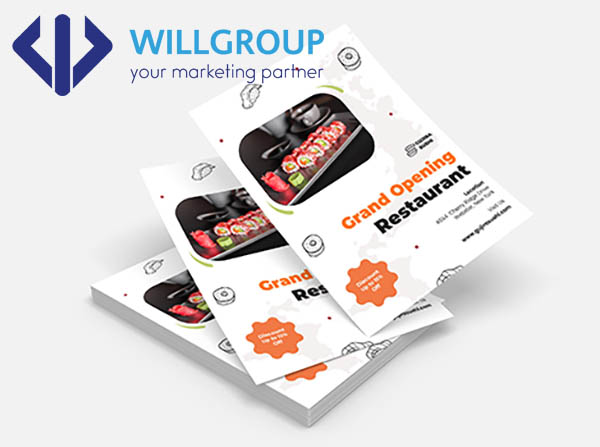 Tờ rơi khai trường nhà hàng