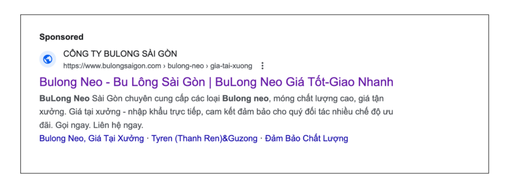 Case study Google Ads - Bulongsaigon willgroup
