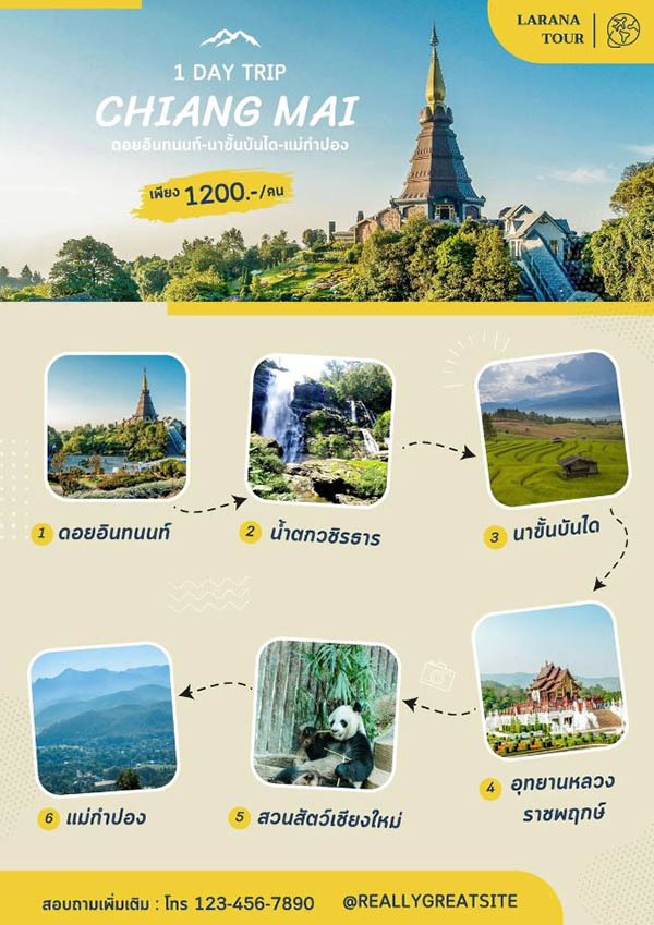 Mẫu template thiết kế tờ rơi du lịch đẹp