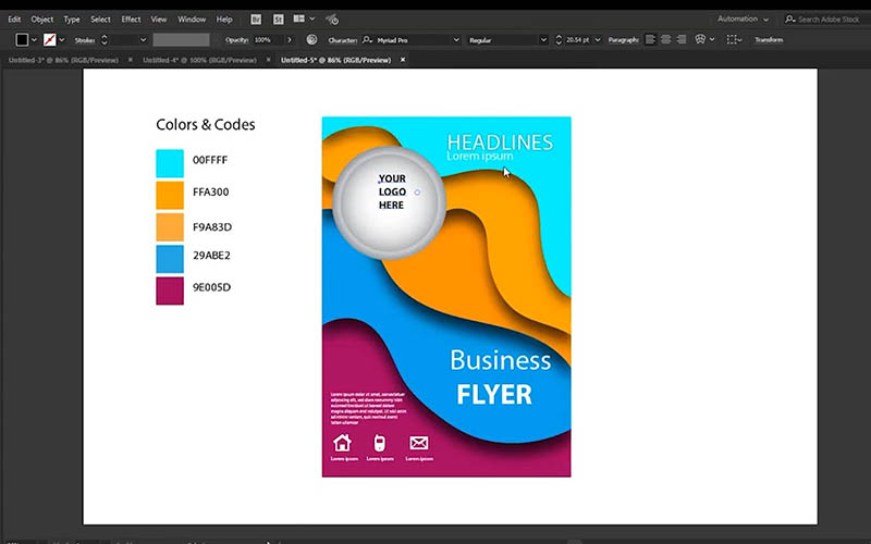 Cách thiết kế tờ rơi bằng illustrator đơn giản