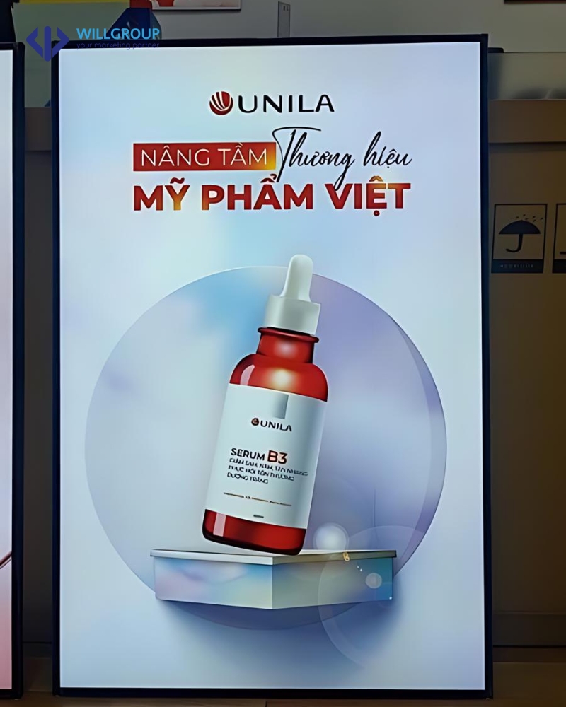 bảng hiệu của thương hiệu Mỹ phẩm Việt
