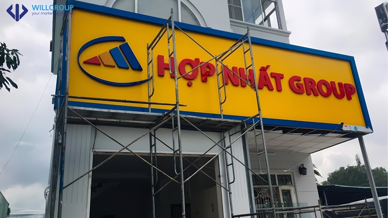 bảng hiệu của Hợp nhất group