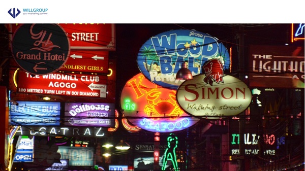 rất nhiều cửa hàng sử dụng bảng hiệu đèn LED