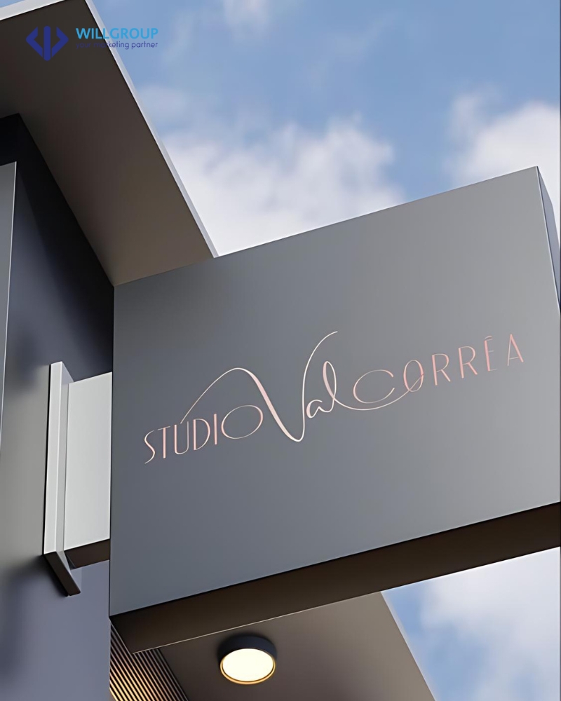 Bảng hiệu hộp đèn của Studio Valcorria