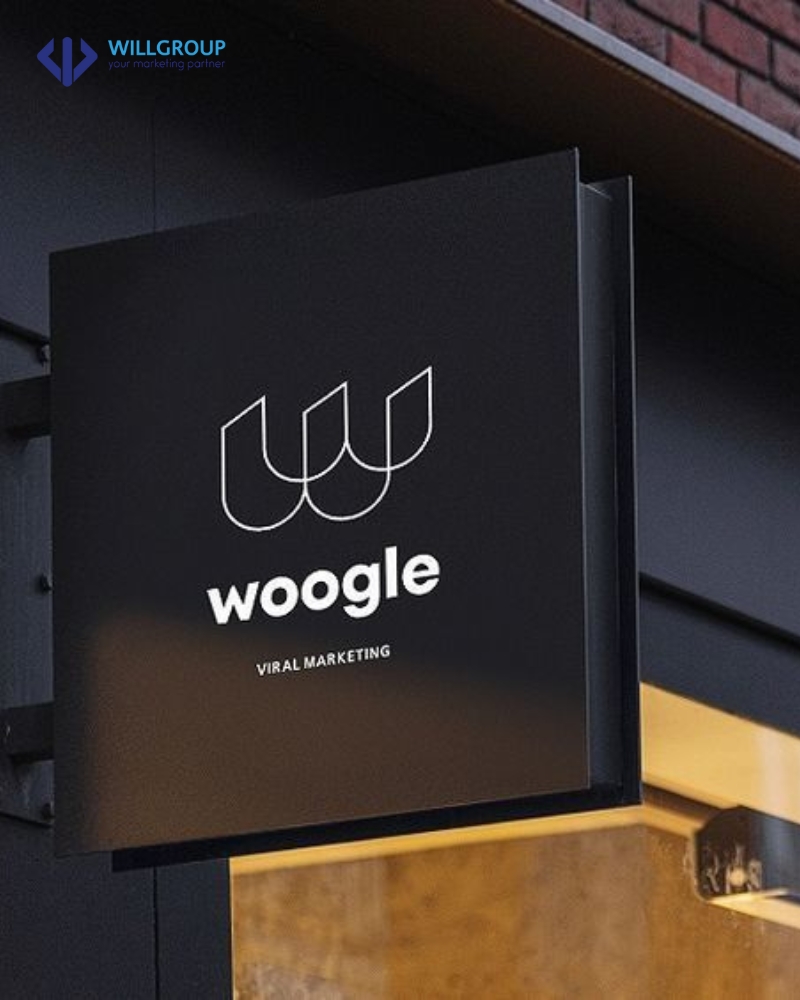Bảng hiệu hộp đèn của Woogle