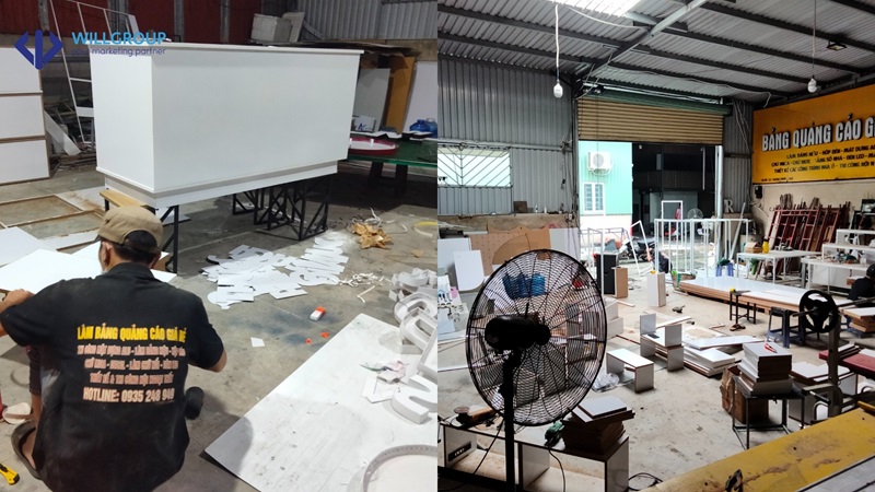 Dịch vụ thi công bảng hiệu spa tại Will Group