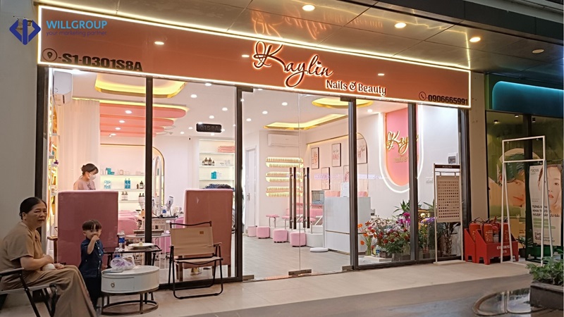 bảng hiệu spa Kaylin
