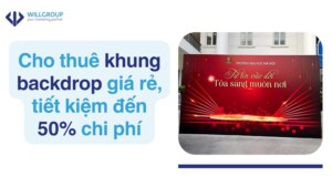 Cho thuê khung backdrop giá rẻ, tiết kiệm đến 50% chi phí
