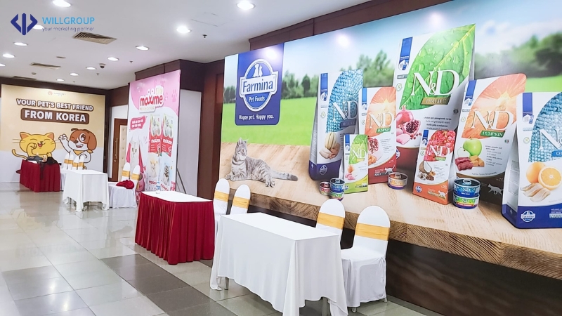 khung backdrop tại sự kiện ra mắt sản phẩm