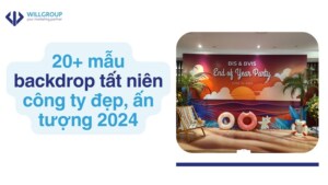 20+ mẫu backdrop tất niên công ty đẹp, ấn tượng 2024