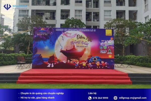 Thiết kế và thi công backdrop sân khấu đẹp trọn gói