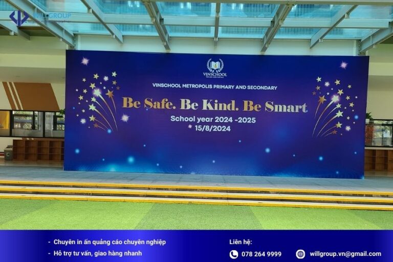 Thiết kế và thi công backdrop sân khấu đẹp trọn gói