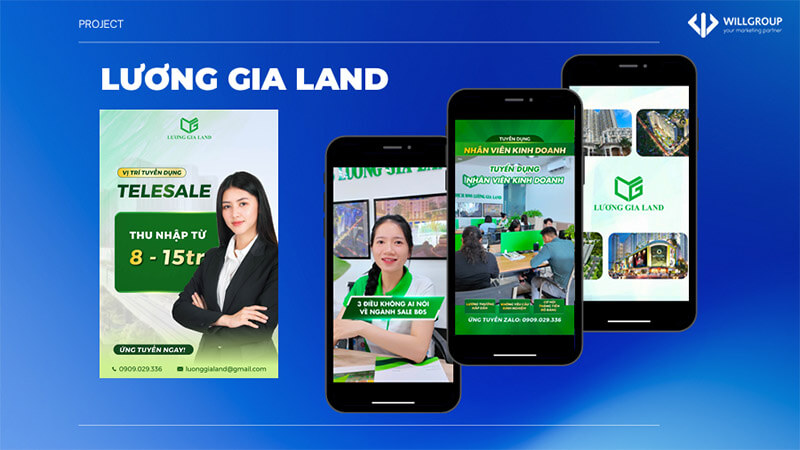 Sản xuất video social cho bất động sản Lương gia Land