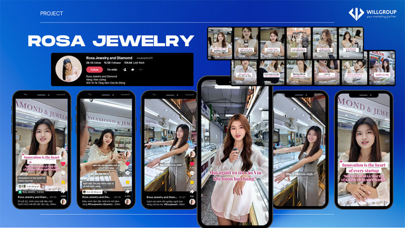 Sản xuất video social cho Rosa Jewelry
