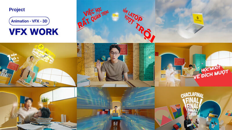 Sản xuất VFX 3D Animation cho Thế giới di động