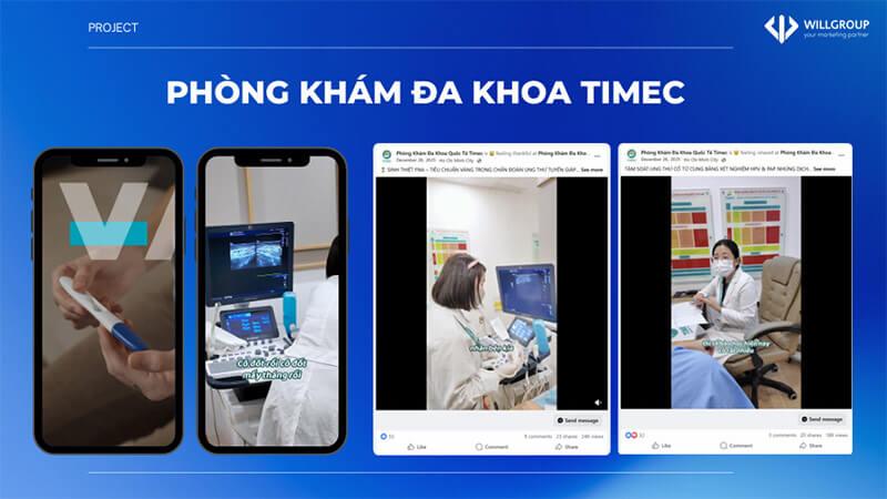 Sản xuất video social cho phòng khám đa khoa Timec