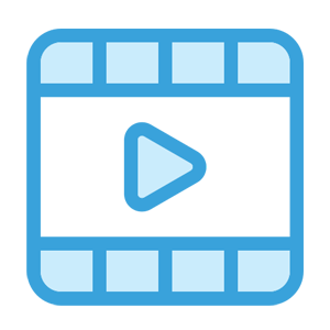 Sản xuất nội dung icon blue